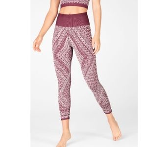 Fabletics High-Waisted Seamless Lace Capri Sz Small NWOT